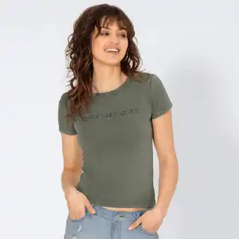 NKD Damen-T-Shirt mit Acid-Wash-Design Angebot