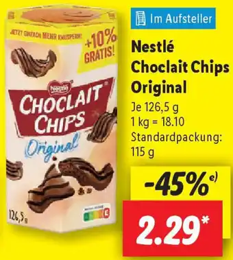 Lidl Nestlé Choclait Chips Original Angebot