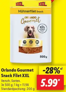 Lidl Orlando Gourmet Snack Filet XXL Angebot