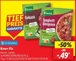 Lidl Knorr Fix Angebot