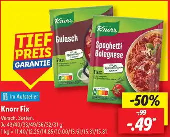 Lidl Knorr Fix Angebot