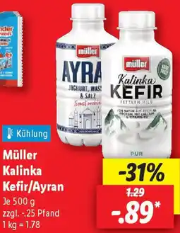 Lidl Müller Kalinka Kefir/Ayran Angebot
