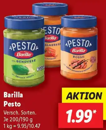 Lidl Barilla Pesto Angebot