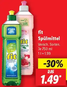 Lidl fit Spülmittel Angebot