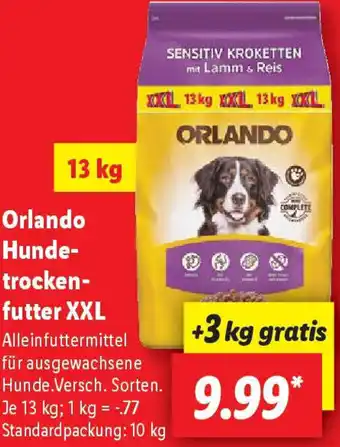Lidl Orlando Hundetrockenfutter XXL Angebot