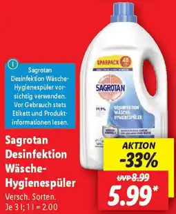 Lidl Sagrotan Desinfektion Wäsche Hygienespüler Angebot