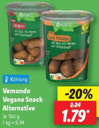 Lidl Vemondo Vegane Snack Alternative Angebot
