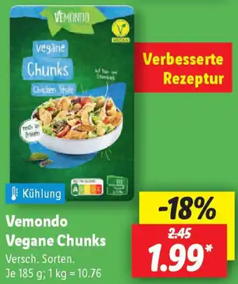 Lidl Vemondo Vegane Chunks Angebot