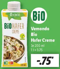 Lidl Vemondo Bio Hafer Creme Angebot