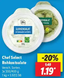 Lidl Chef Select Rohkostsalate Angebot