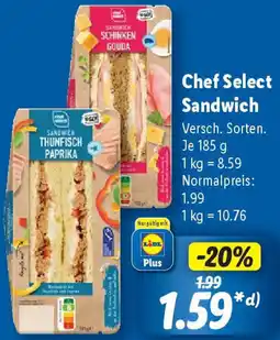 Lidl Chef Select Sandwich Angebot