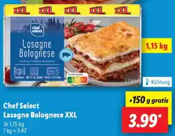 Lidl Chef Select Lasagne Bolognese XXL Angebot