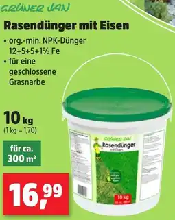 Thomas Philipps GRÜNER JAN Rasendünger mit Eisen Angebot