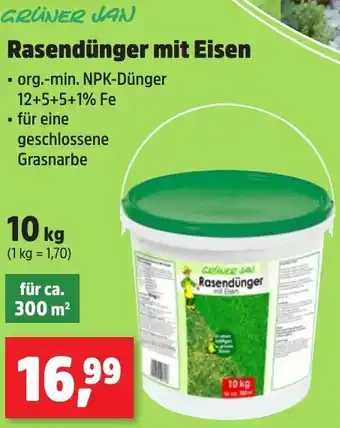 Thomas Philipps GRÜNER JAN Rasendünger mit Eisen Angebot