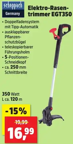 Thomas Philipps Scheppach Elektro-Rasentrimmer EGT350 Angebot
