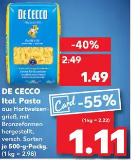 Kaufland DE CECCO Ital. Pasta Angebot