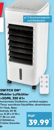 Kaufland SWITCH ON Mobiler Luftkühler 50ML330 A1 Angebot