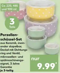 Kaufland Porzellan- schüssel-Set Angebot