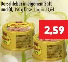 Mix Markt Dorschleber in eigenem Saft und Öl Angebot