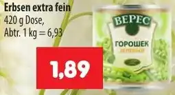 Mix Markt Erbsen extra fein Angebot