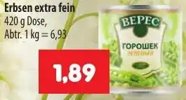 Mix Markt Erbsen extra fein Angebot