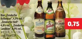Mix Markt Bier ,,Zirndorfer Kellerbier" Angebot