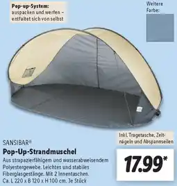 Lidl SANSIBAR Pop-Up-Strandmuschel Angebot