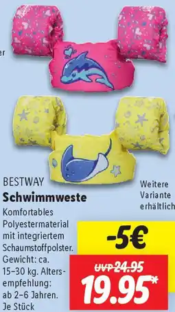 Lidl BESTWAY Schwimmweste Angebot