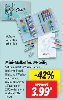 Lidl Mini-Malkoffer, 34-teilig Angebot