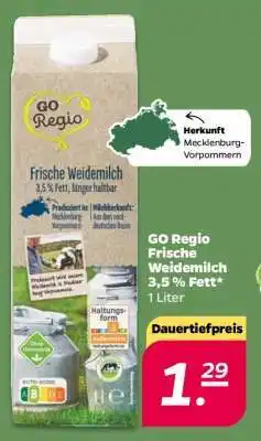 NETTO GO Regio Frische Weidemilch 3,5 % Fett Angebot