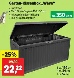 Thomas Philipps Garten-Kissenbox ,,Wave" Angebot
