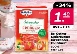 NETTO Dr. Oetker Gelierzucker für Erdbeerkonfitüre Angebot