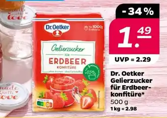 NETTO Dr. Oetker Gelierzucker für Erdbeerkonfitüre Angebot