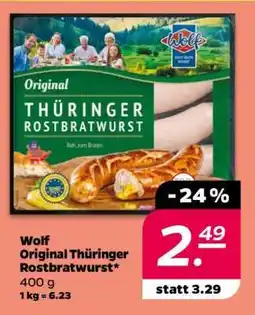 NETTO Wolf Original Thüringer Rostbratwurst Angebot