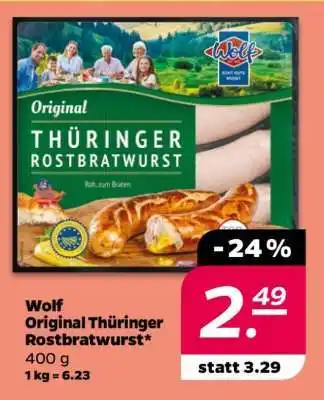 NETTO Wolf Original Thüringer Rostbratwurst Angebot