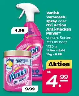 NETTO Vanish Vorwaschspray oder Oxi Action Anti-Flecken Pulver Angebot