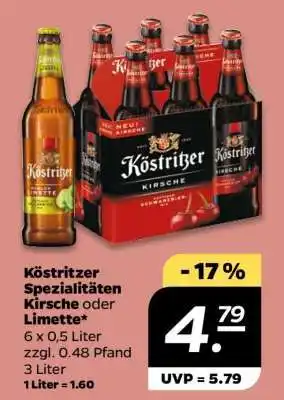 NETTO Köstritzer Spezialitäten Kirsche oder Limette Angebot