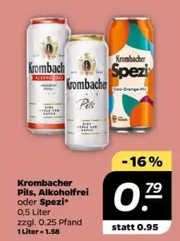 NETTO Krombacher Pils, Alkoholfrei oder Spezi Angebot