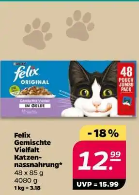 NETTO Felix Gemischte Vielfalt Katzennassnahrung Angebot
