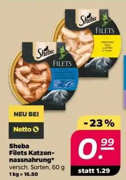 NETTO Sheba Filets Katzennassnahrung Angebot