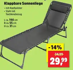 Thomas Philipps Klappbare Sonnenliege Angebot