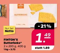 NETTO FINTON'S Butterkeks Angebot