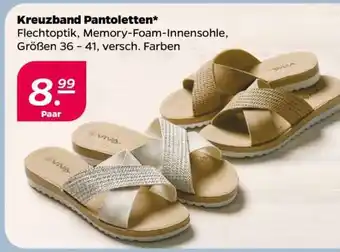 NETTO Kreuzband Pantoletten Angebot