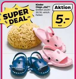 NETTO Kinder Clogs „Hai“ Angebot