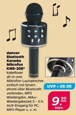 NETTO denver Bluetooth Karaoke Mikrofon KMS-20B Angebot