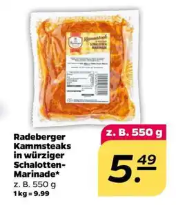 NETTO Radeberger Kammsteaks in würziger Schalotten-Marinade Angebot