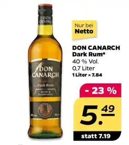 NETTO DON CANARCH Dark Rum Angebot