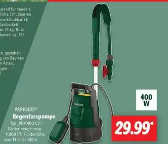 Lidl PARKSIDE Regenfasspumpe Angebot