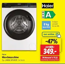 Lidl Haier Waschmaschine Angebot