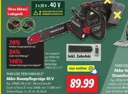 Lidl PARKSIDE PERFORMANCE Akku-Baumpflegesäge 40 V Angebot